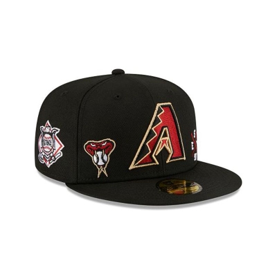 Black Arizona Diamondbacks Hat - New Era MLB Multi 59FIFTY Fitted Caps USA6930815